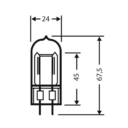 OSRAM - Lámpara P2/17 1000W 230V EGY 75H 64576 GX6.35 BI - PIN - Tempo Shop