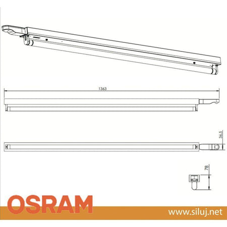 OSRAM AIRZING5040 - Luminaria de purificación AirZing PRO 5040 UV - C 36W - Tempo Shop