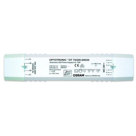 OSRAM OT 75/220 - 240/ 24V - Transformador LED 75W - 24V (220 - 240) OPTOTRONIC - Tempo Shop