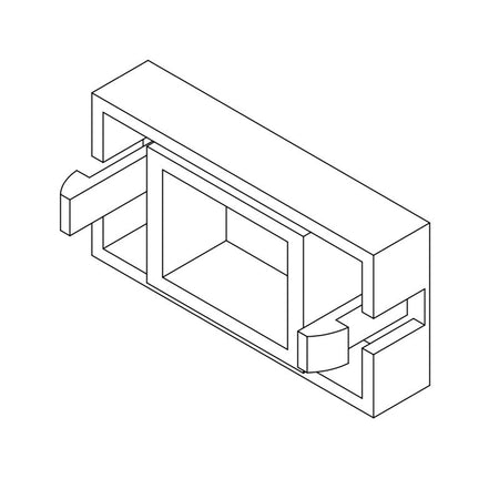 FactorRACK Panel Ciego para Conector Keystone - 45x22.5mm Blanco