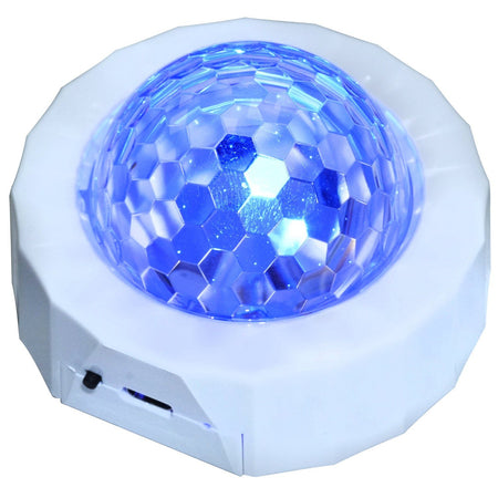 Party Light & Sound ASTRO-MOBILE-SOUND – Efecto Astro portátil 3W RGB con batería y base imantada - Tempo Shop