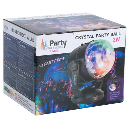 Party Light & Sound KIDZ-DISCO – Bola disco RGB portátil para fiestas infantiles - Tempo Shop