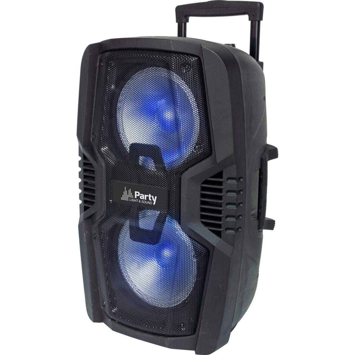 Party Light & Sound PARTY-210LED – 2 x 10″ Altavoz de Carro a Batería con USB, BT y AUX - Tempo Shop