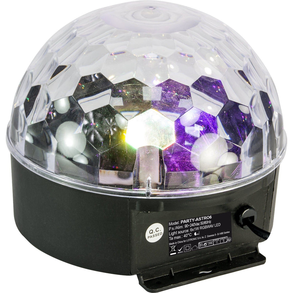 Party Light & Sound PARTY-ASTRO6 – Efecto de iluminación Astro LED 6 colores - Tempo Shop