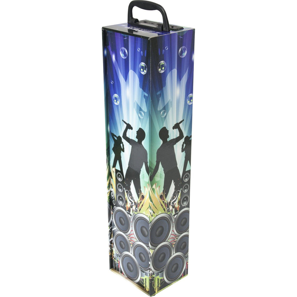 Party Light & Sound PARTY-DISCO4 – Mini columna autónoma 40 W con USB, Bluetooth, FM y LED - Tempo Shop