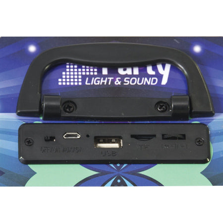 Party Light & Sound PARTY-DISCO4 – Mini columna autónoma 40 W con USB, Bluetooth, FM y LED - Tempo Shop