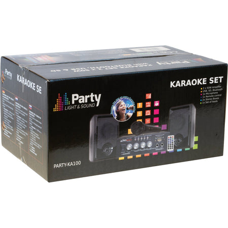 Party Light & Sound PARTY-KA100 – Conjunto Karaoke con USB/SD y Bluetooth - Tempo Shop