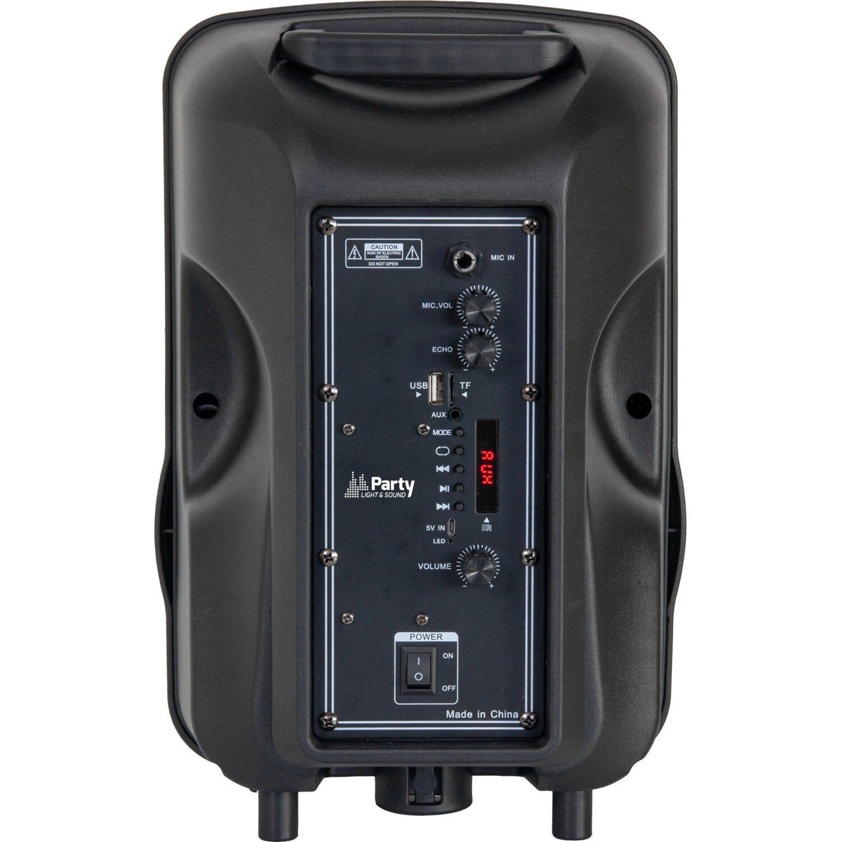 Party Light & Sound PARTY-MOBILE8-SET – Altavoz activo portátil 8″ (20 cm) 200 W con LED, soporte y micrófono - Tempo Shop