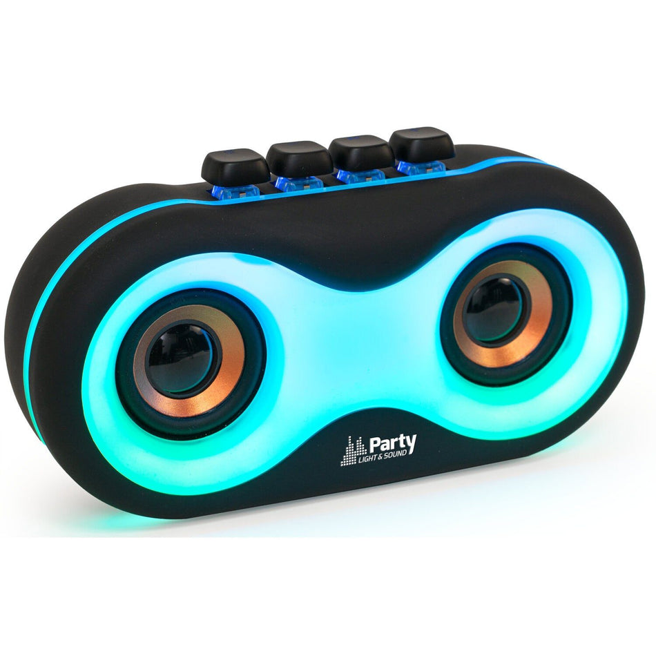 Party Light & Sound PARTY-OWL – Altavoz portátil con iluminación LED tipo búho - Tempo Shop