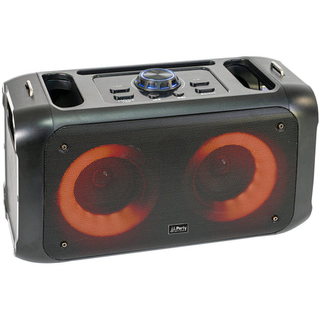 Party Light & Sound PARTY-STREET2 – Altavoz portátil LED Bluetooth con USB, micro-SD y TWS (2×3″, 100 W) - Tempo Shop