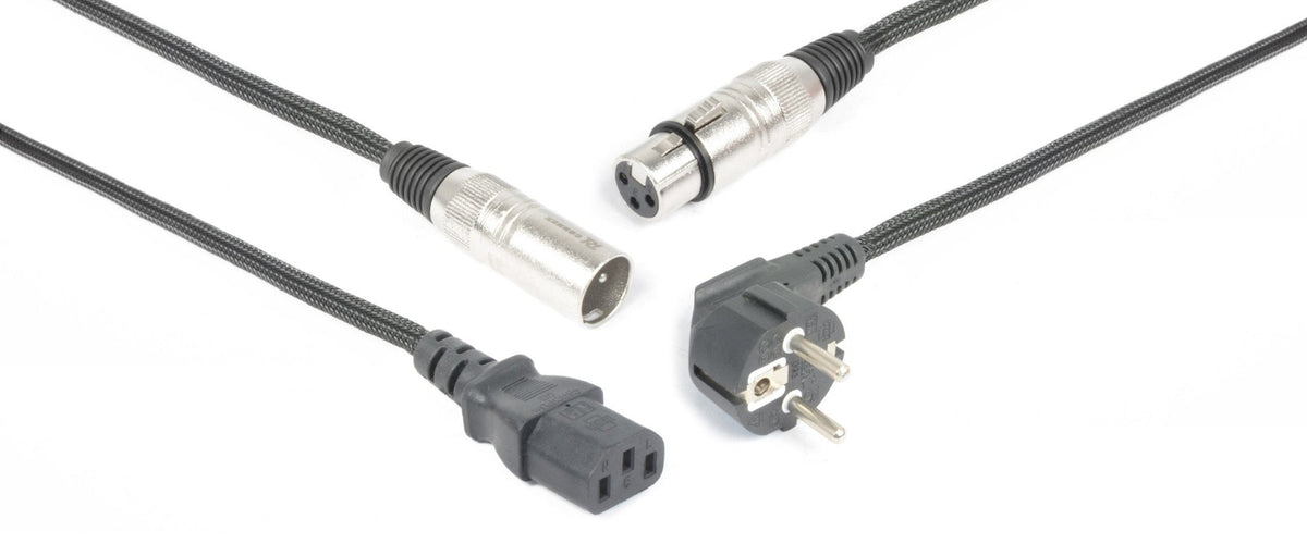 PD - Connex CX02 - 15 - Audio Combi Cable Schuko - XLR F / IEC F - XLR M 15m - Tempo Shop