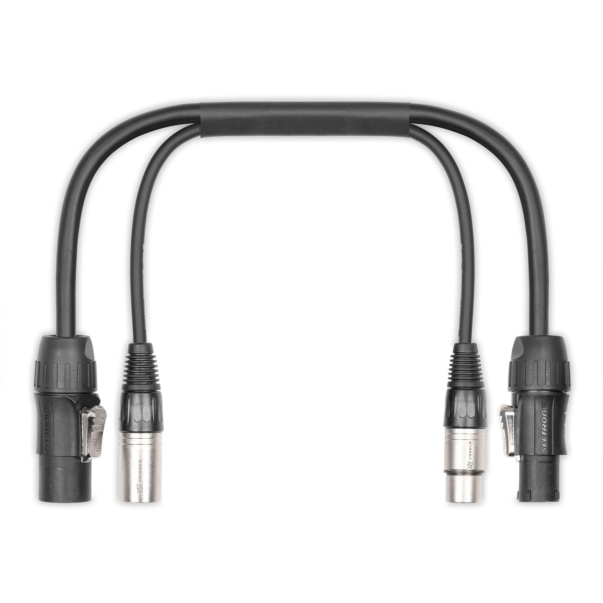 PD - Connex CX07 - 0.35 - Combi Cable Powerconnector TR - XLR M / Powerconnector TR - XLR F 0.35m - Tempo Shop