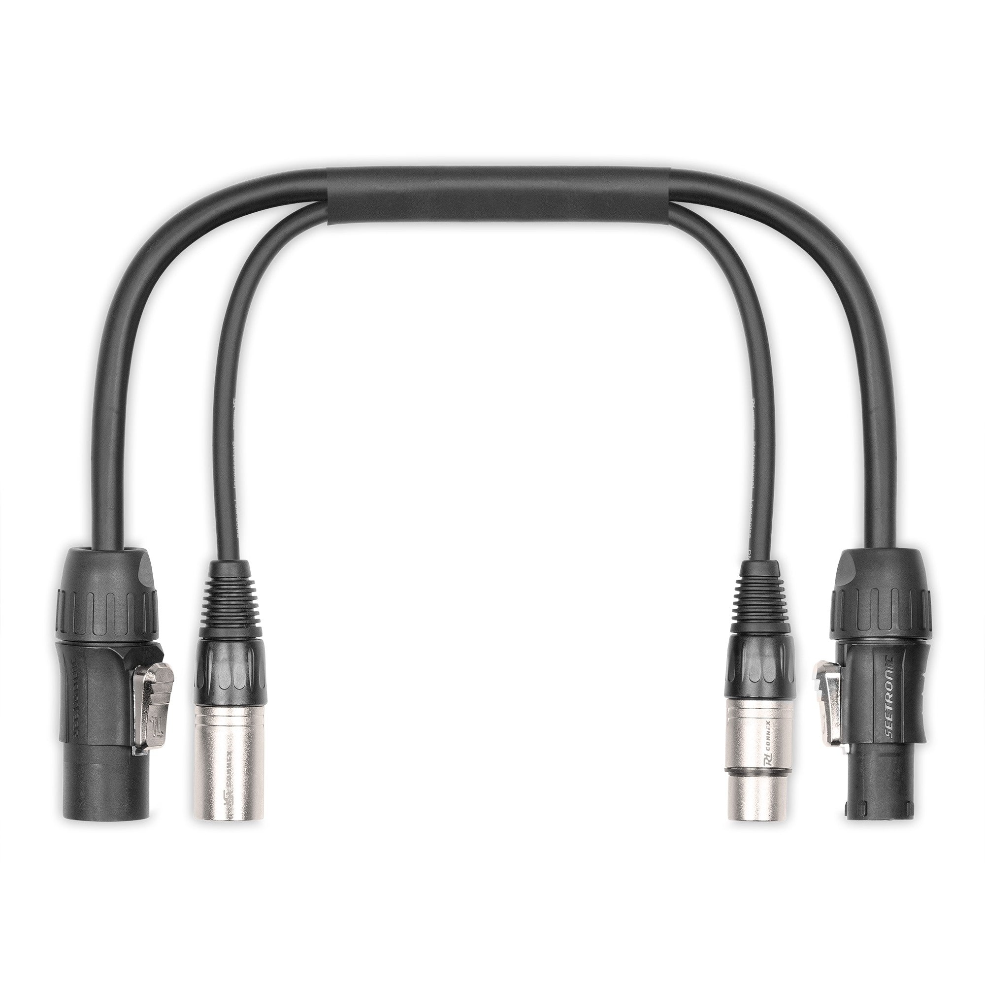 PD - Connex CX07 - 0.50 - Combi Cable Powerconnector TR - XLR M / Powerconnector TR - XLR F 0.50m - Tempo Shop