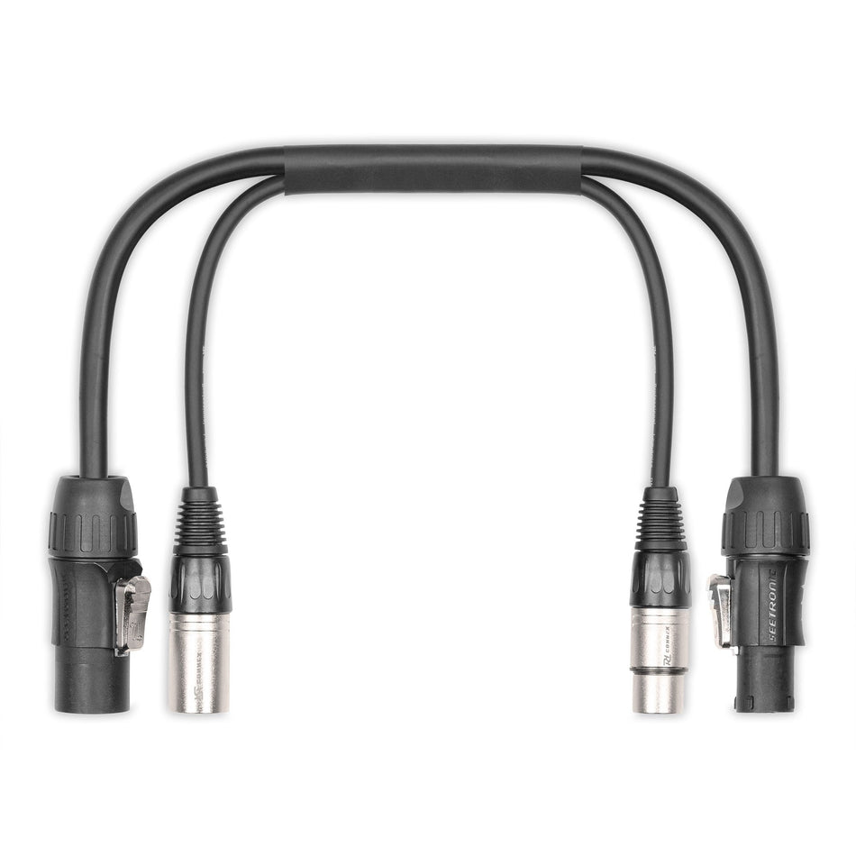 PD - Connex CX07 - 0.50 - Combi Cable Powerconnector TR - XLR M / Powerconnector TR - XLR F 0.50m - Tempo Shop