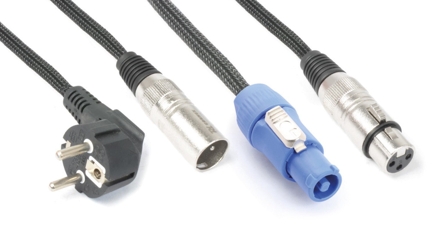 PD - Connex CX08 - 20 - Combi Cable Schuko - XLR M / Alimentación A - XLR F 20m - Tempo Shop