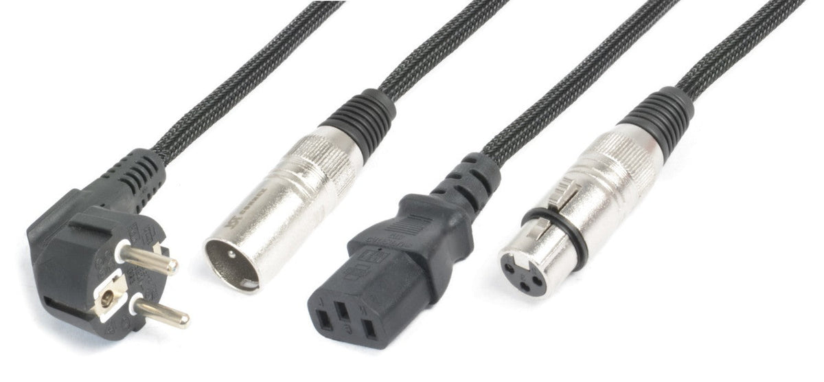 PD - Connex CX10 - 20 - Combi Cable Shuko - XLR M / IEC F - XLR F 20m - Tempo Shop
