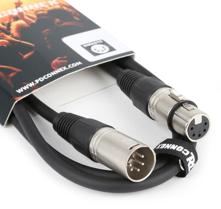 PD - Connex CX102 - 6 - Cable 5 - PIN DMX Macho XLR - Hembra XLR 6.0m - Tempo Shop