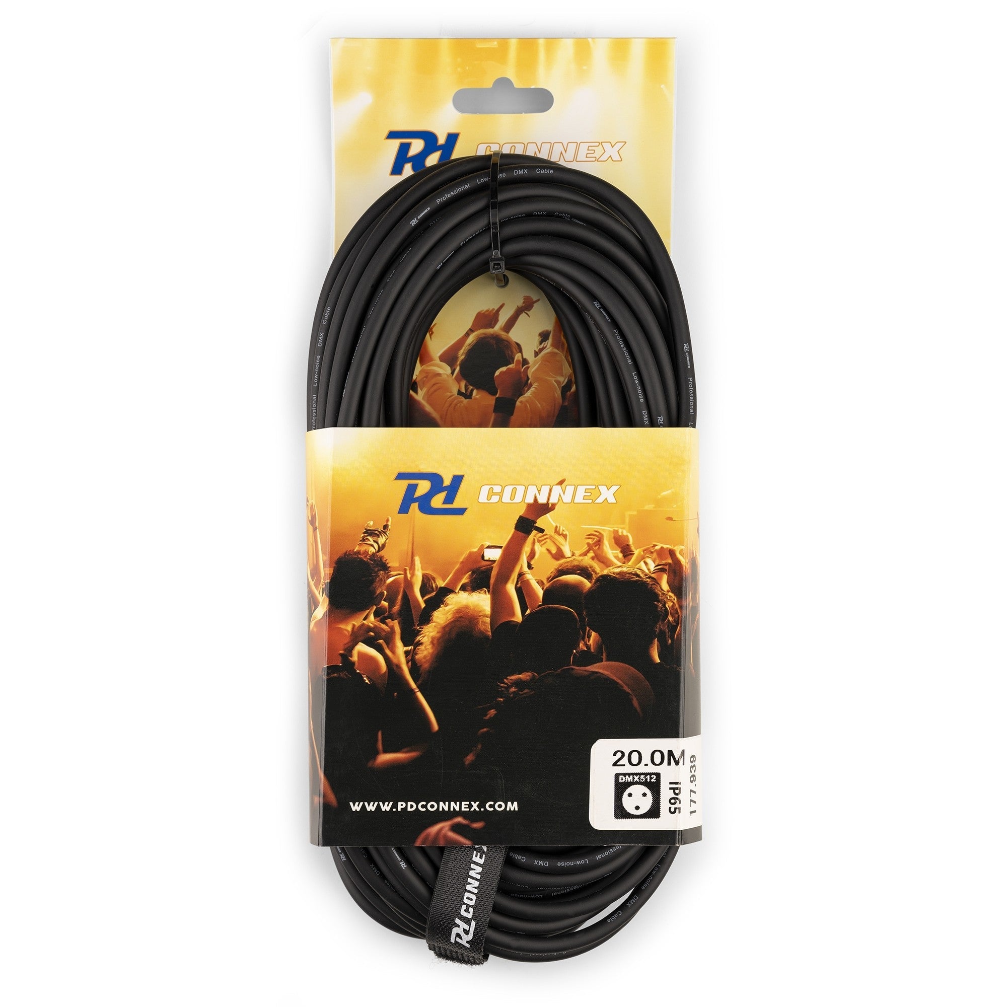 PD - Connex CX104 - 20 - Cable DMX IP65 XLR 3 - pin Macho - XLR Hembra 20m - Tempo Shop