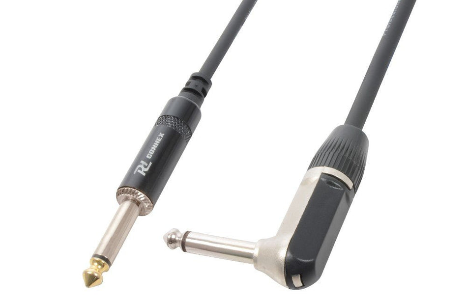 PD - Connex CX115 - 6 - Cable Guitarra Jack 6.3 Mono - Jack 6.3 Mono en angulo 6m - Tempo Shop