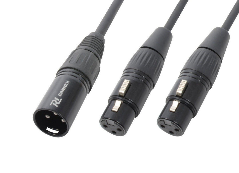 PD - Connex CX142 - Cable Y divisor 1x XLR Macho - 2x XLR Hembra - Tempo Shop
