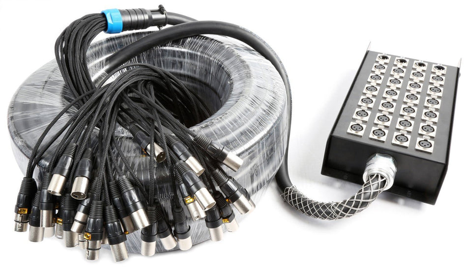PD - Connex CX166 - Manguera escenario 24 - in 4 - out XLR 30m - Tempo Shop