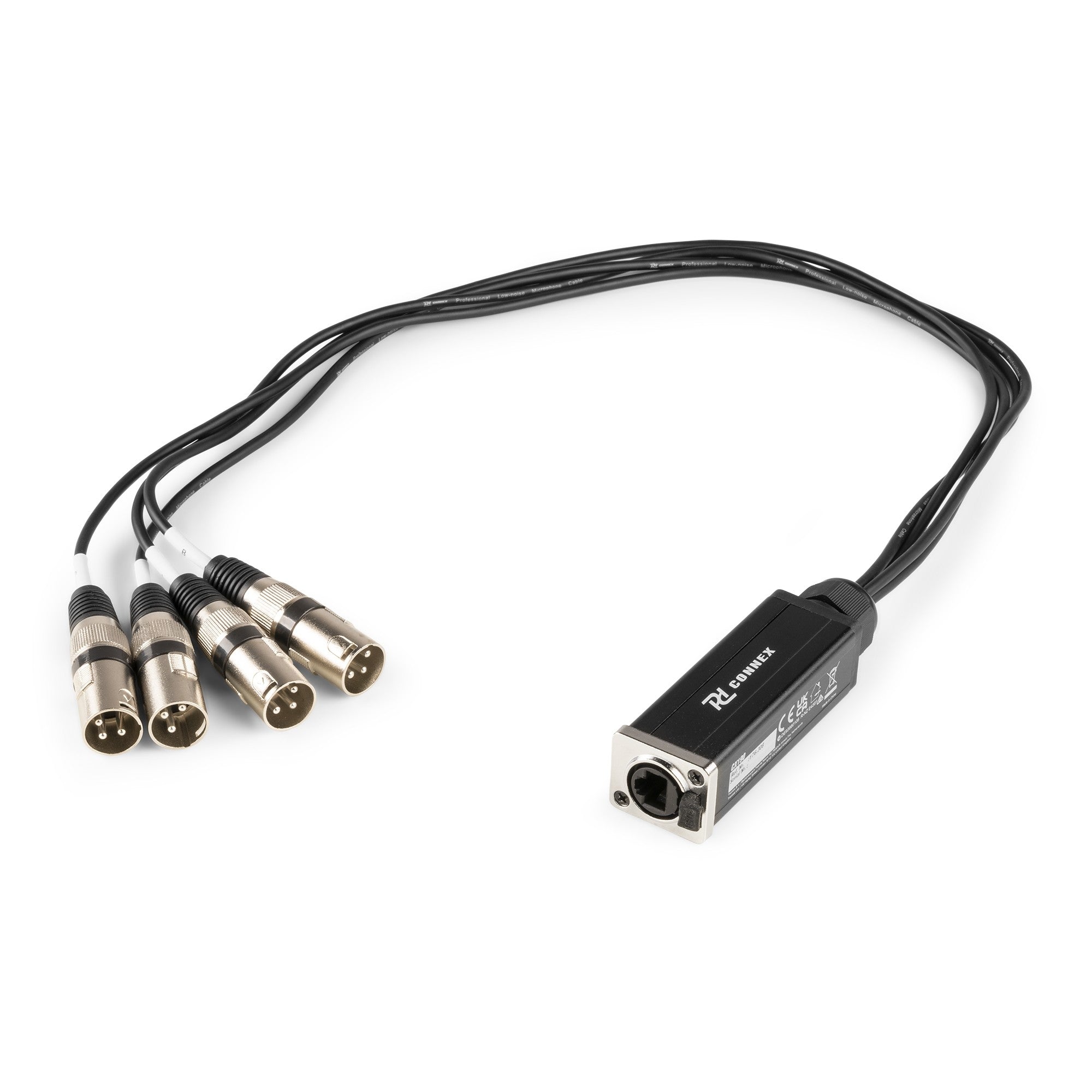 PD - Connex CX190 - Cable Splitter RJ45 a 4x XLR3M 0.7m - Tempo Shop