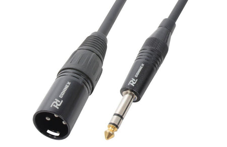 PD - Connex CX44 - 1 - Cable XLR macho - Jack 6.3 Stereo 1.5m - Tempo Shop