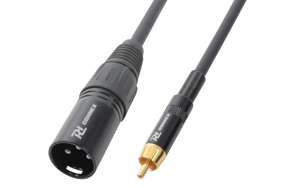 PD - Connex CX52 - 3 - Cable XLR Macho - RCA Macho 3.0m - Tempo Shop