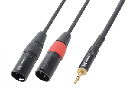 PD - Connex CX70 - 1 - Cable 2x XLR Macho - 3.5mm Estereo 1.5m - Tempo Shop