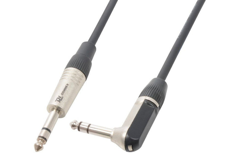 PD - Connex CX78 - 3 - Cable Jack 6.3 Stereo - Jack 6.3 Stereo en angulo recto - Tempo Shop