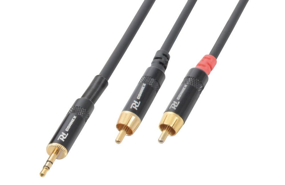 PD - Connex CX85 - 1 - Cable 3.5 Stereo - 2xRCA Macho 1.5m - Tempo Shop