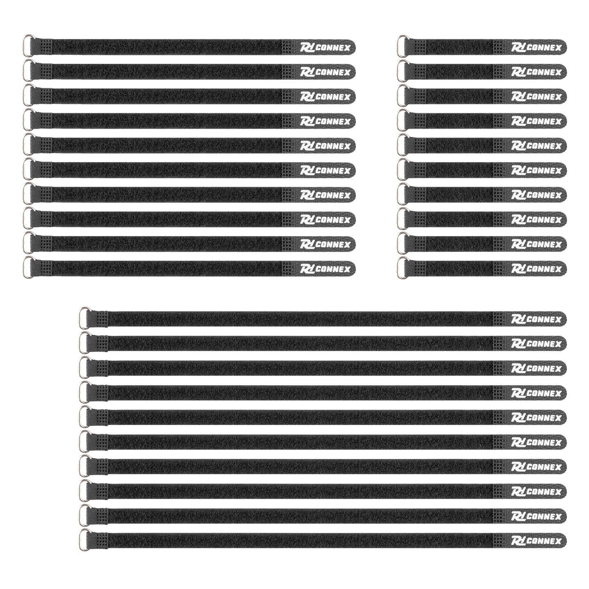 PD - Connex CXT - SET - Conjunto de bridas para cable 30pcs Negro - Tempo Shop