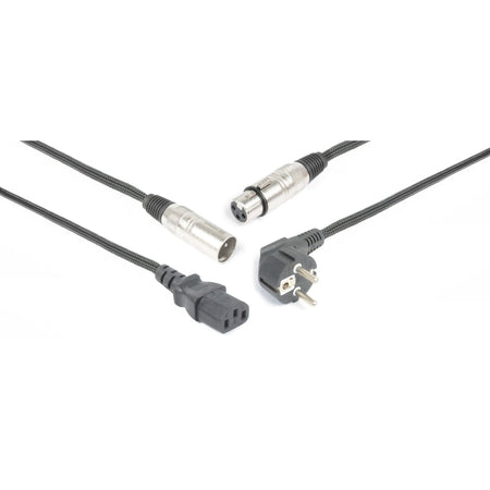 PD - Connex CX02 - 10 - Audio Combi Cable Schuko - XLR F / IEC F - XLR M 10m - Tempo Shop