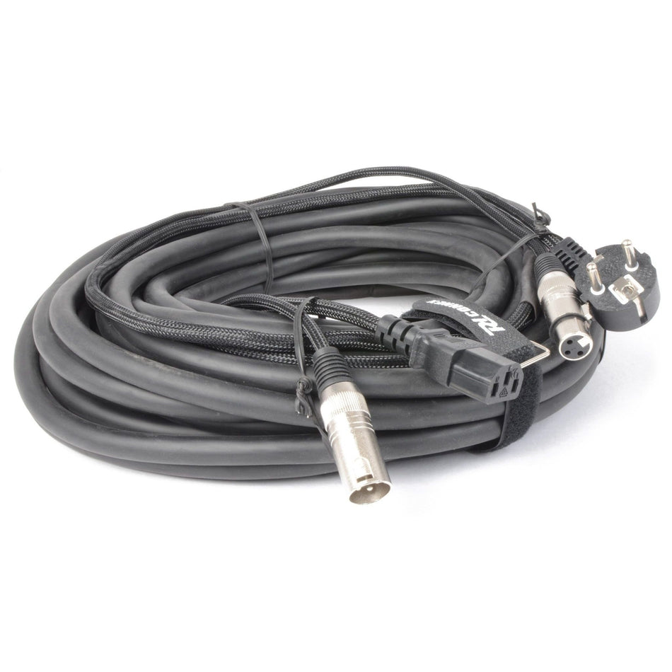 PD - Connex CX02 - 15 - Audio Combi Cable Schuko - XLR F / IEC F - XLR M 15m - Tempo Shop