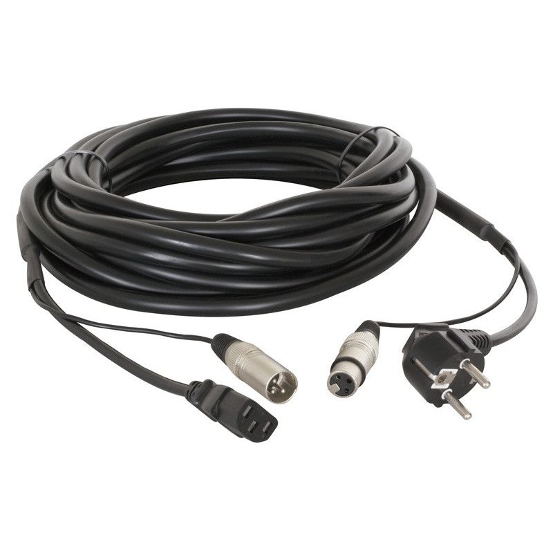 PD - Connex CX02 - 20 - Audio Combi Cable Schuko - XLR F / IEC F - XLR M 20m - Tempo Shop