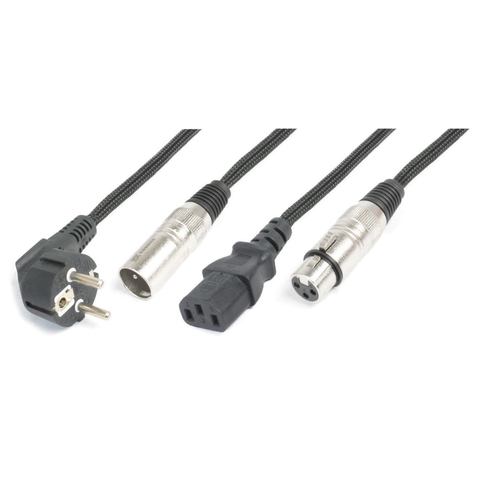 PD - Connex CX10 - 10 - Combi Cable Shuko - XLR M / IEC F - XLR F 10m - Tempo Shop