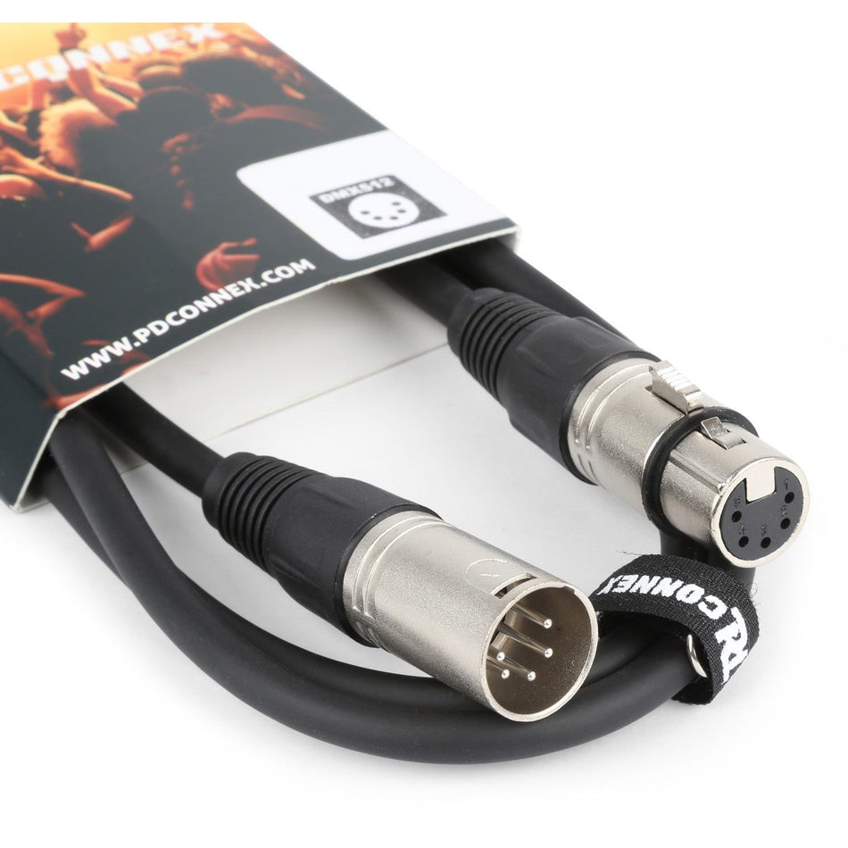 PD - Connex CX102 - 3 - Cable 5 - PIN DMX Macho XLR - Hembra XLR 3.0m - Tempo Shop