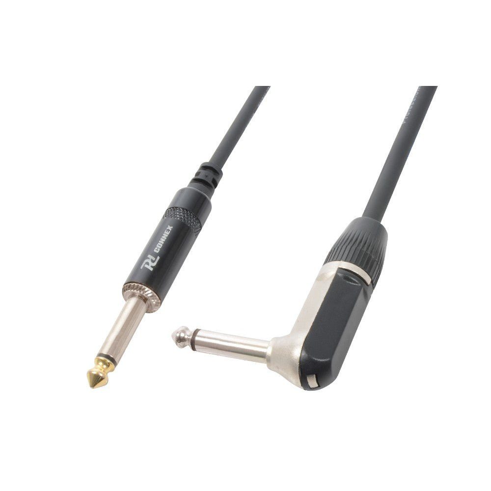 PD - Connex CX115 - 6 - Cable Guitarra Jack 6.3 Mono - Jack 6.3 Mono en angulo 6m - Tempo Shop