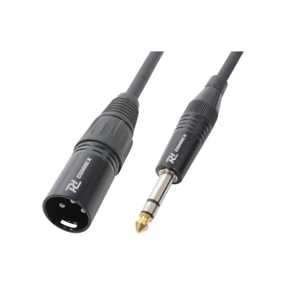 PD - Connex CX44 - 12 - Cable XLR macho - Jack 6.3 Stereo 12m - Tempo Shop
