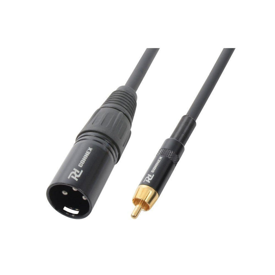 PD - Connex CX52 - 3 - Cable XLR Macho - RCA Macho 3.0m - Tempo Shop
