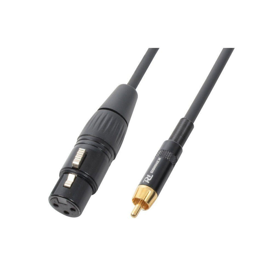 PD - Connex CX54 - 3 - Cable XLR Hembra - RCA Macho 3.0m - Tempo Shop