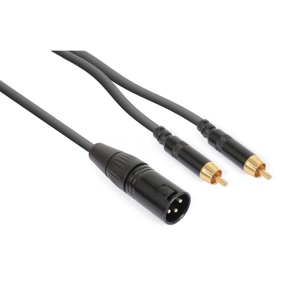 PD - Connex CX58 - 3 - Cable XLR Macho - 2x RCA Macho 3.0m - Tempo Shop