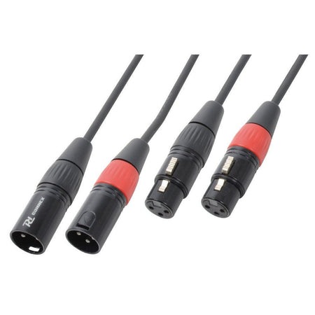 PD - Connex CX60 - 05 - Cable 2 x XLRM - XLRF, negro. 0.5m - Tempo Shop