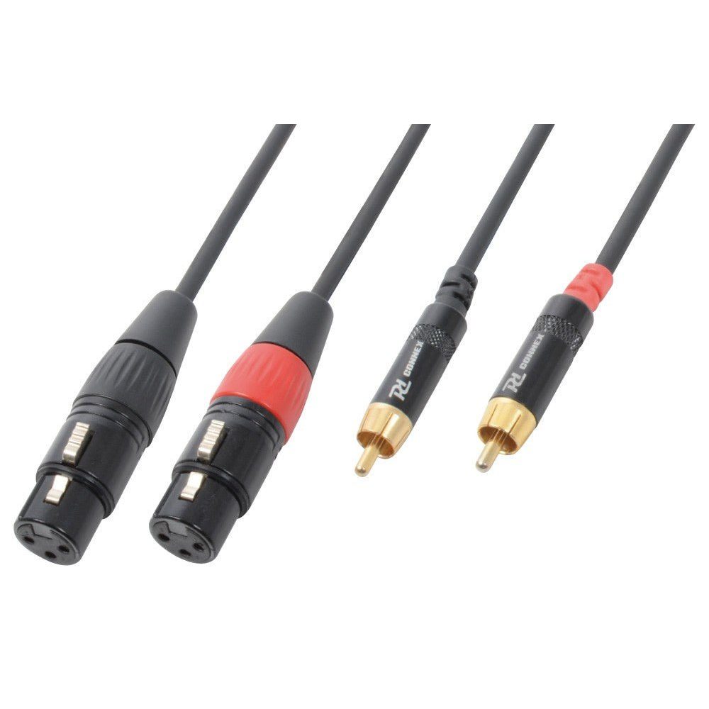 PD - Connex CX68 - 6 - Cable 2x XLR Hembra - 2x RCA Macho 6.0m - Tempo Shop