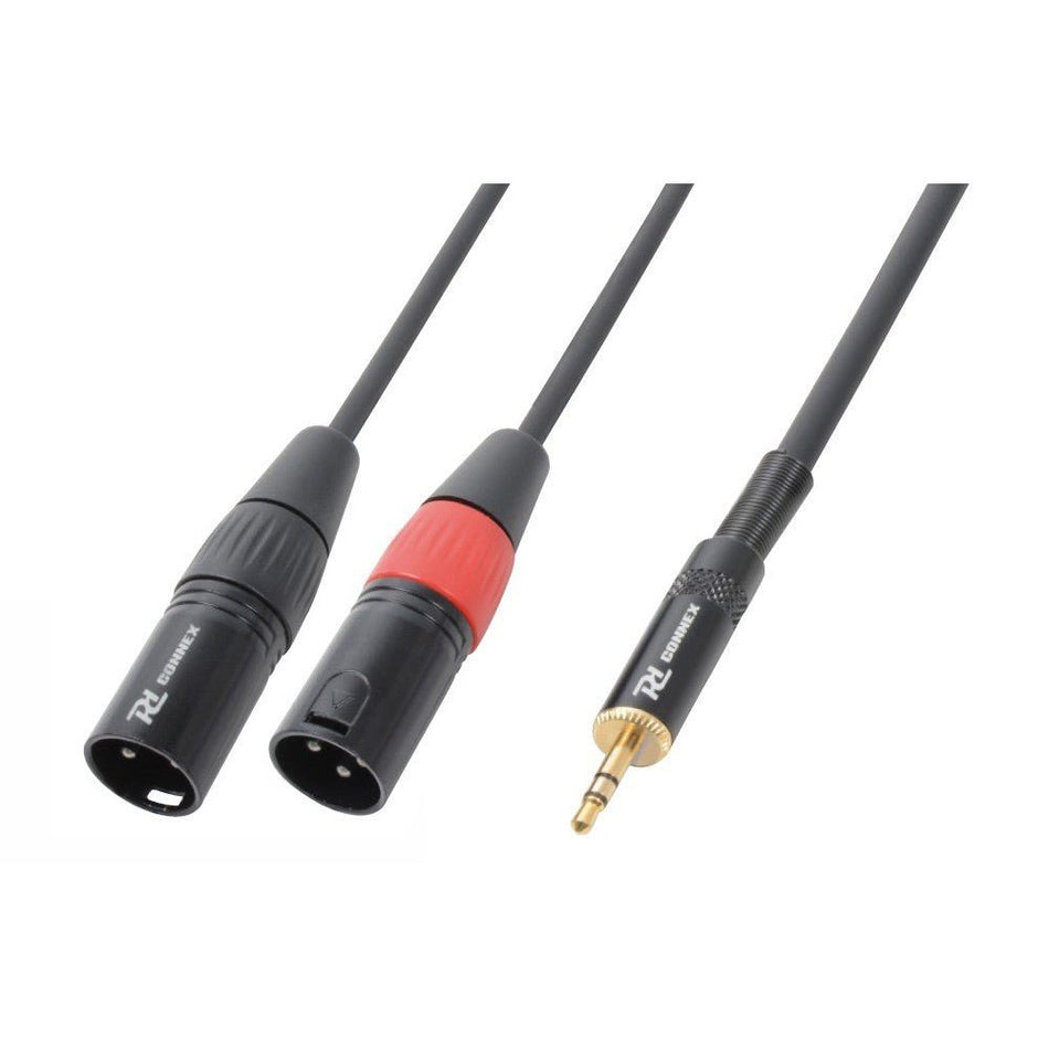 PD - Connex CX70 - 1 - Cable 2x XLR Macho - 3.5mm Estereo 1.5m - Tempo Shop