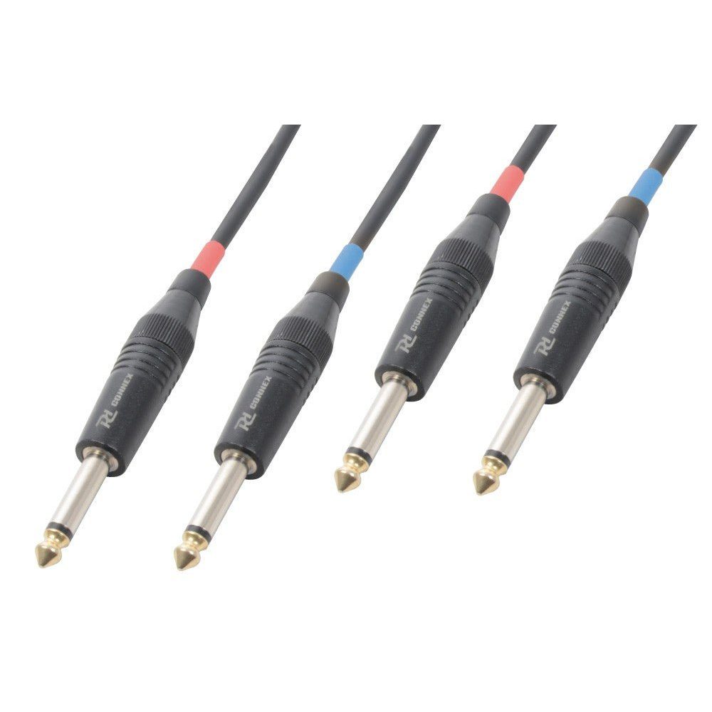 PD - Connex CX72 - 5 - Cable 2x Jack 6.3Mono - 2x Jack 6.3 Mono 5.0m - Tempo Shop