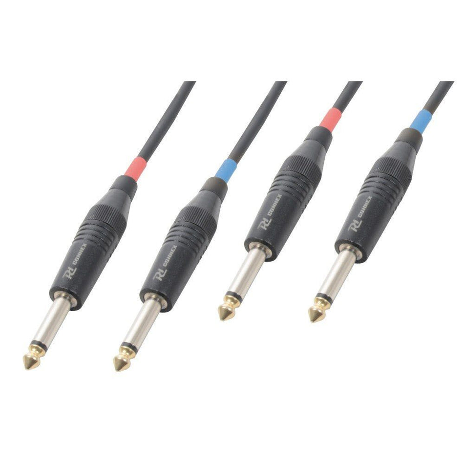 PD - Connex CX72 - 5 - Cable 2x Jack 6.3Mono - 2x Jack 6.3 Mono 5.0m - Tempo Shop