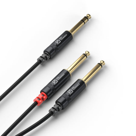 PD-Connex CX76-6 - Cable de Señal Profesional Jack Estéreo a Doble Jack Mono