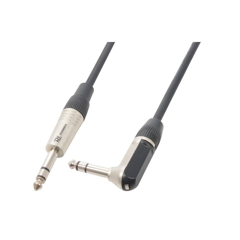 PD - Connex CX78 - 3 - Cable Jack 6.3 Stereo - Jack 6.3 Stereo en angulo recto - Tempo Shop