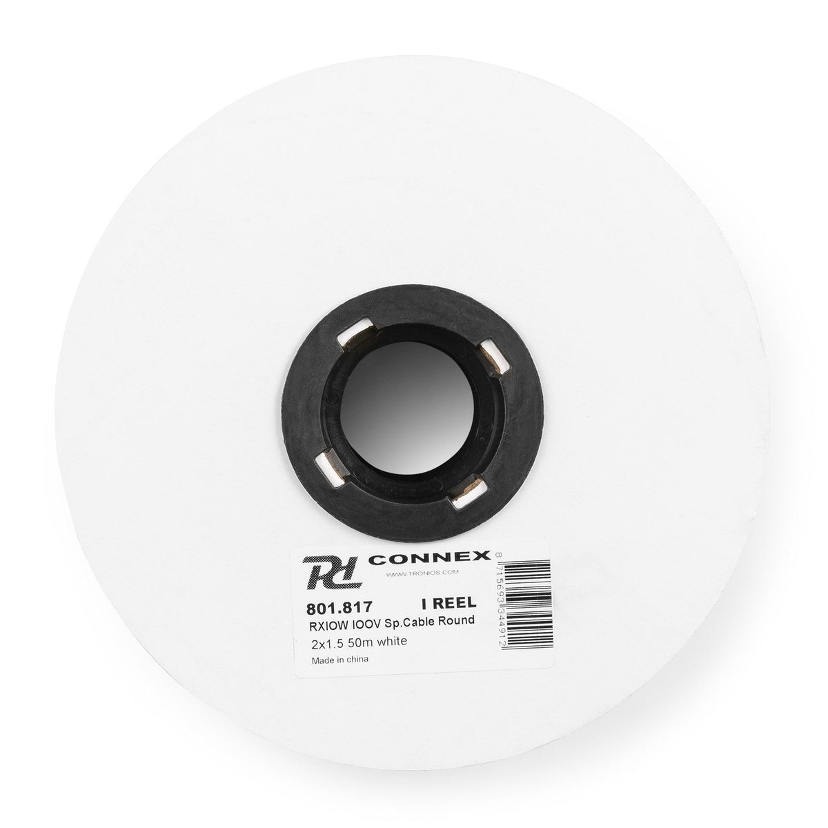 PD - Connex RX10W - Cable altavoz linea de 100V, 2 x 1.5mm, 15A, Blanco, 50m - Tempo Shop